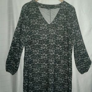 Covington Lace Pattern Longsleeve Dress